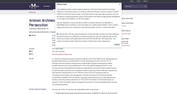 Memorial Archives Baza Danych Archiwa Internationaler Suchdienst Arolsen Archives Bad Arolsen
